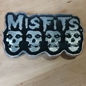Misfits Belt Buckle - Black and Silver